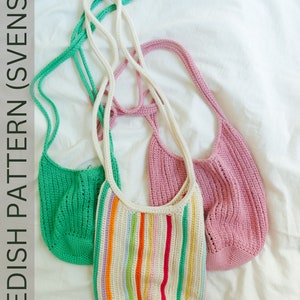 Virkad Påse PDF Mönster (Tano Tote Bag)