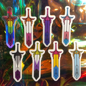 Pride She-Ra Sword Stickers