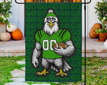 Philadelphia Eagles Gartenfahne, Eagles Maskottchen Hofschild, Go Birds Hausfahne, Footballl Outdoor Decor, Philly Geschenke
