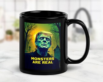 Anti Trump Becher, Frankenstein Halloween Kaffeetasse,