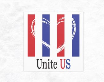 Magnete per auto con bandiera americana, decorazione patriottica a forma di cuore per il 4 luglio.