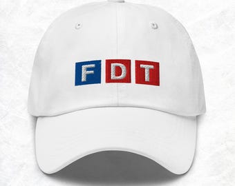 Cappello anti-Trump FDT, berretto da baseball ricamato di sinistra