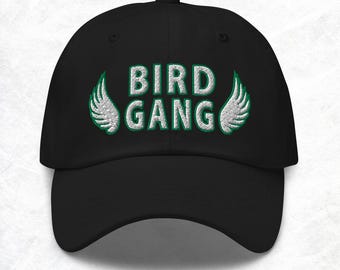 Cappellino ricamato Bird Gang Philadelphia Football, cappellino da partita degli Eagles, regali di Philadelphia