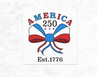 Magnete per auto "250° anniversario America 250", adesivo con bandiera americana, decorazione patriottica per il 4 luglio.