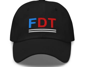Gorra bordada anti Trump: Gorra con mensaje oculto de FDT