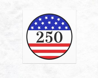 Magnete per auto America 250, adesivo con bandiera americana per il 250° anniversario, decorazione patriottica