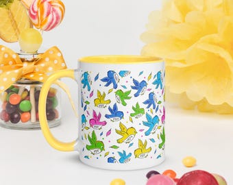 Tazza da caffè anti-Trump FDT, tazza con uccello con messaggio nascosto FDT, divertente regalo di sinistra