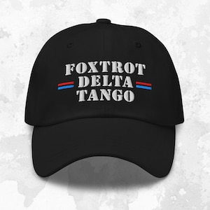 Gorra anti Trump FDT, gorra bordada &quot;F*ck Trump Foxtrot Delta Tango&quot;, gorra de béisbol, Resist Maga, &quot;No es mi presidente&quot;, mercancía política demócrata