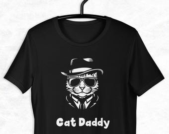 Maglietta "Papà di Gatti", il miglior regalo per papà di gatti, maglietta divertente con gatti per il marito, regalo per la festa del papà, regali a tema gatti