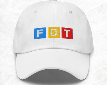 Cappello ricamato FDT Fuck Trump, berretto da baseball di sinistra
