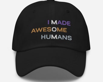 Chapeau pour maman I Made Awesome Humans Fier, Cadeaux pour les mamans, Cadeau pour la fête des Mères, Vie de maman, Accessoires pour maman, Maternité, Chapeau de maman, Cadeau pour maman, Ambiance maman