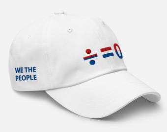 Wir, die Leute, bestickte Mütze, minimalistische Americana Dad Cap, Vaterländisches Geschenk