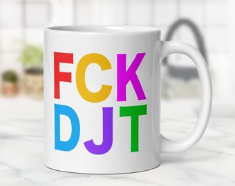 Tazza da caffè in ceramica anti-Trump FDT, regalo liberale
