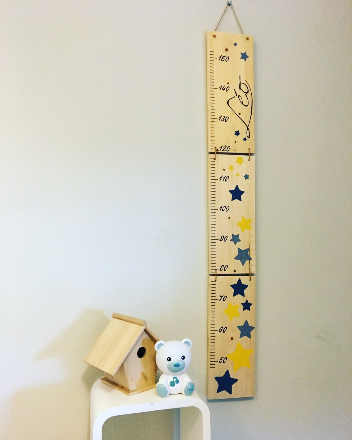 Toise In Legno Per Bambini - Misura Altezza Personalizzabile Con Animali, Decorazione Cameretta - Foto 4