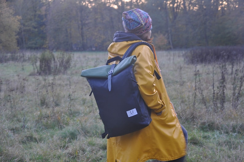 Rolltop backpack / backpack women / backpack women canvas / backpack men / backpack laptop / canvas backpack / vintage backpack image 10