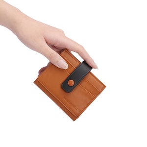 Geschenke für Männer&Frauen/ Leder Geldbörse/ Mini Geldbörse/ Geschenke für Frauen/ Geschenke für Herrn/ Mini Leder Brieftasche