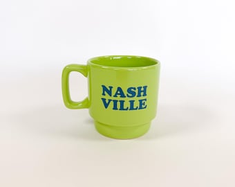 Nashville Stackable Retro Mug Diner Mug NEW 2026 CERAMIC