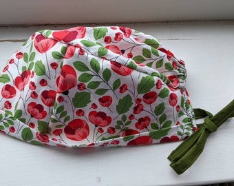 Poppies Scrub Cap for Women + Men