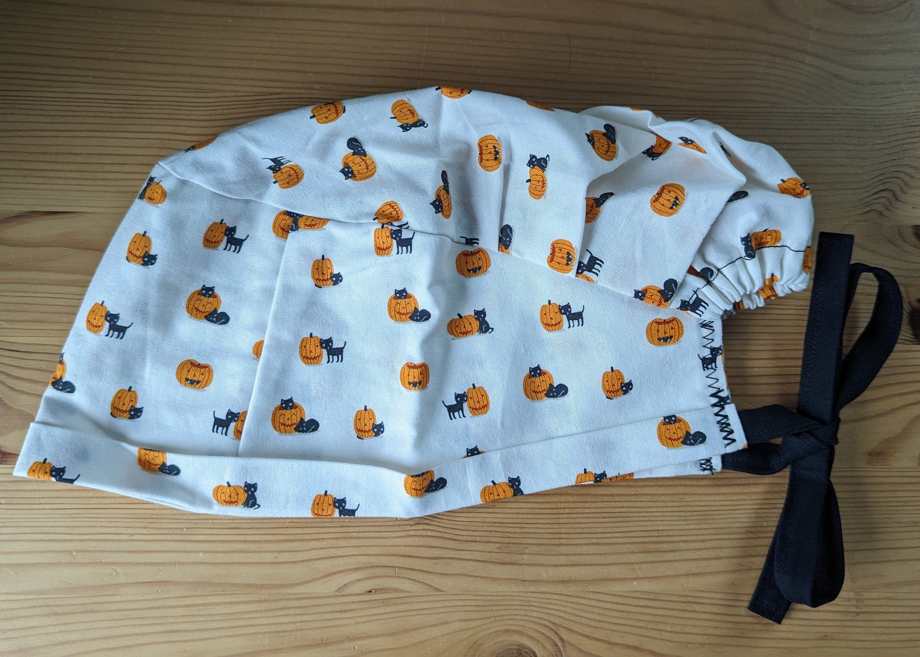 Teenie Black Cats With Pumpkins Scrub Caps for Men and Women - Etsy