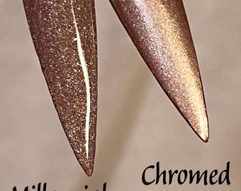 Millennial Mocha Dip Powder, dip powder for nails, nail dip powder, nail dip, dip nail, dip powders, dip nail powder, acrylic, nail, shimmer