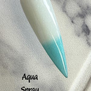 Aqua Spray Dip Powder, dip powder for nails, nail dip powders, nail dips, dip nails, dip powders, acrylic, nails, gifts for her, thermal dip