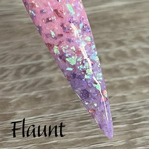 Flaunt It! Dip Powder, dip powder for nails, nail dip powders, nail dips, dip nails, acrylics, nails, gifts for her, thermal dip powders,