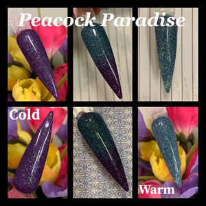 Peacock Paradise Thermal Dip Powder