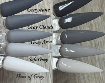The Graaaay-dient Collection Dip Powder, nail dips, dip for nails, dip powder nails, gift for her, gift for nail enthusiast, matte dips