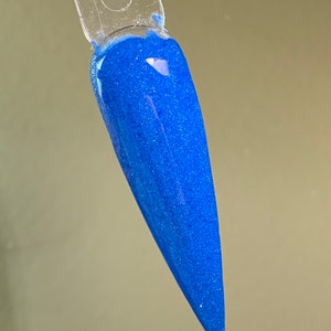Neon Blue Dip Powder
