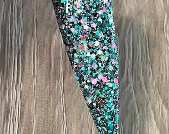 Mystical Dragon Dip Powder, glitter dip, dip powder for nails, nail dip powder, gift for her, nail enthusiast, diy dip nails, self care