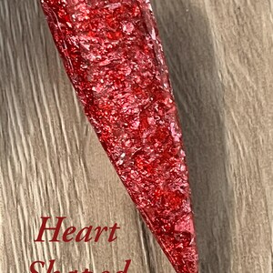 Heart Shaped Box Dip Powder, Valentines Day, Dip powder for nails, gift for her, nail dip powder, foil dip powder, nail dip, dip for nails