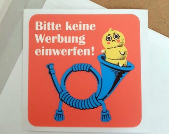 Bitte keine Werbung Aufkleber