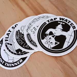Posavasos divertidos - Juego de posavasos ilustrados