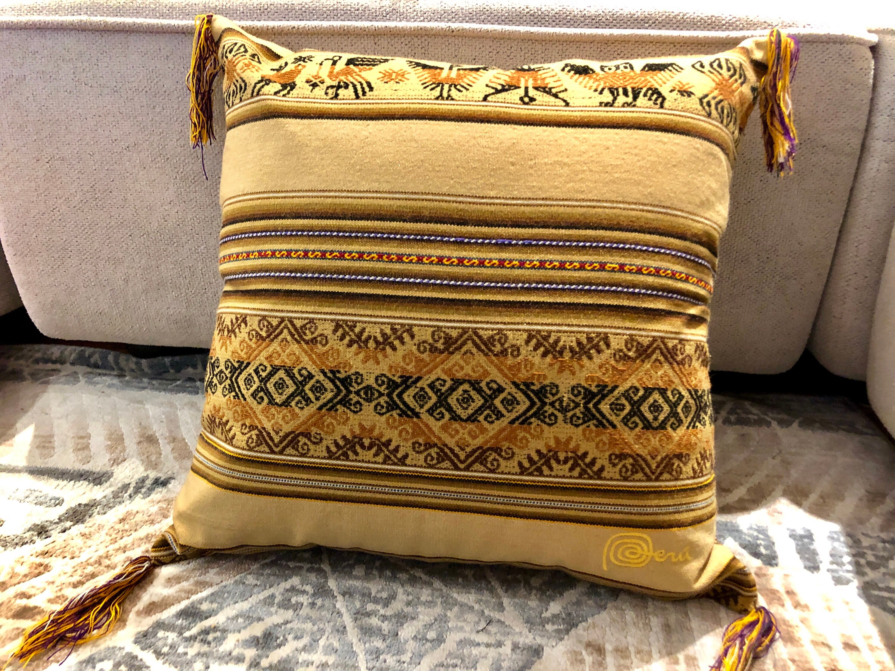 Almohadas artesanales hechas a mano del Perú | Etsy