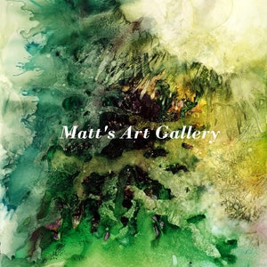 Dark Secret - brilliant abstract painting with natural associations