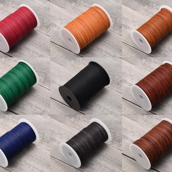 Tan Leather Cord Etsy