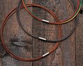 Leather Necklace Choker  Layered with Magnetic Brushed Steel Clasp 8 available Colors, Custom Length 12 to 24 Inches product logo