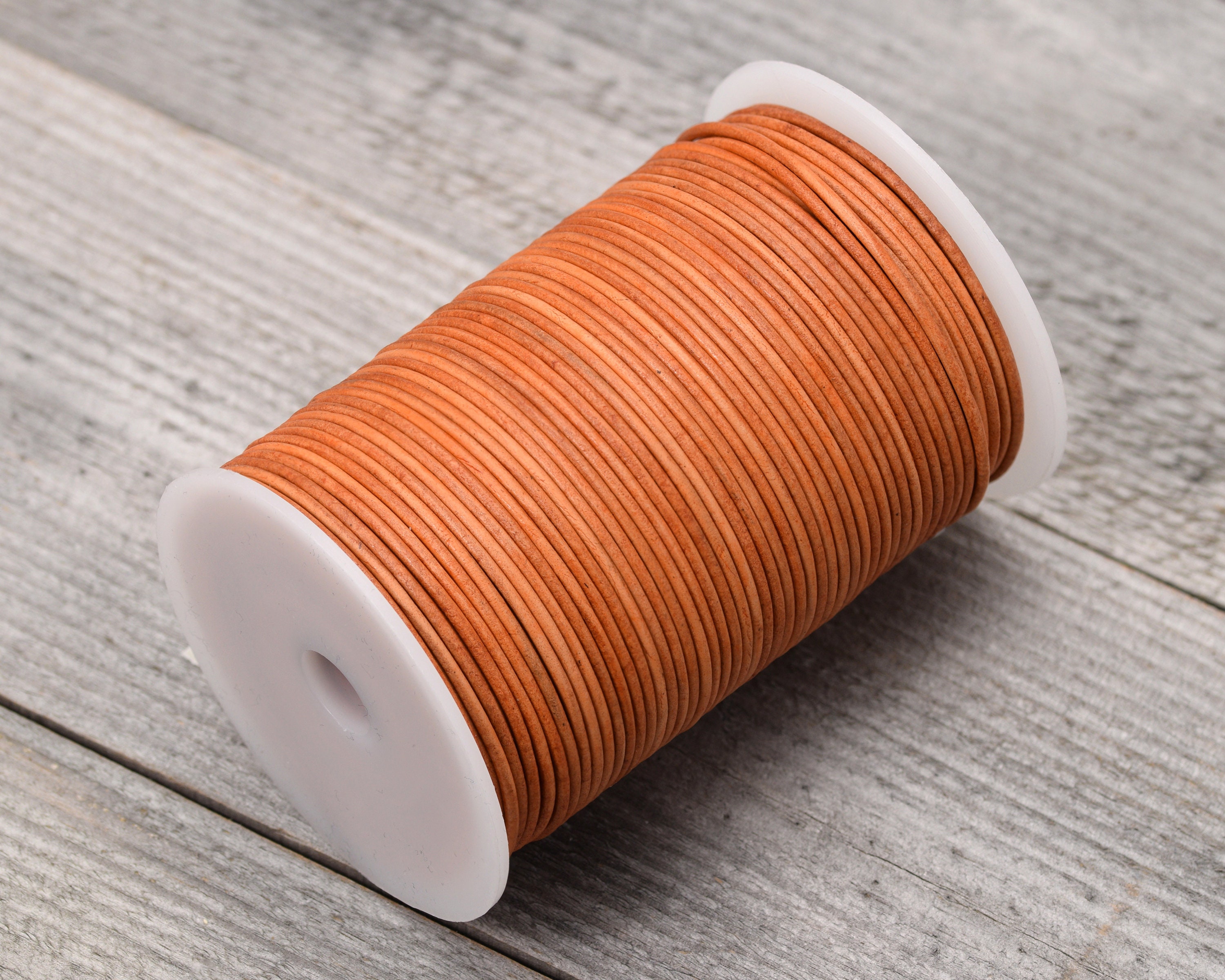 Thin Leather Cord for Jewelry Making Veg Tan Natural Dye 2MM Etsy