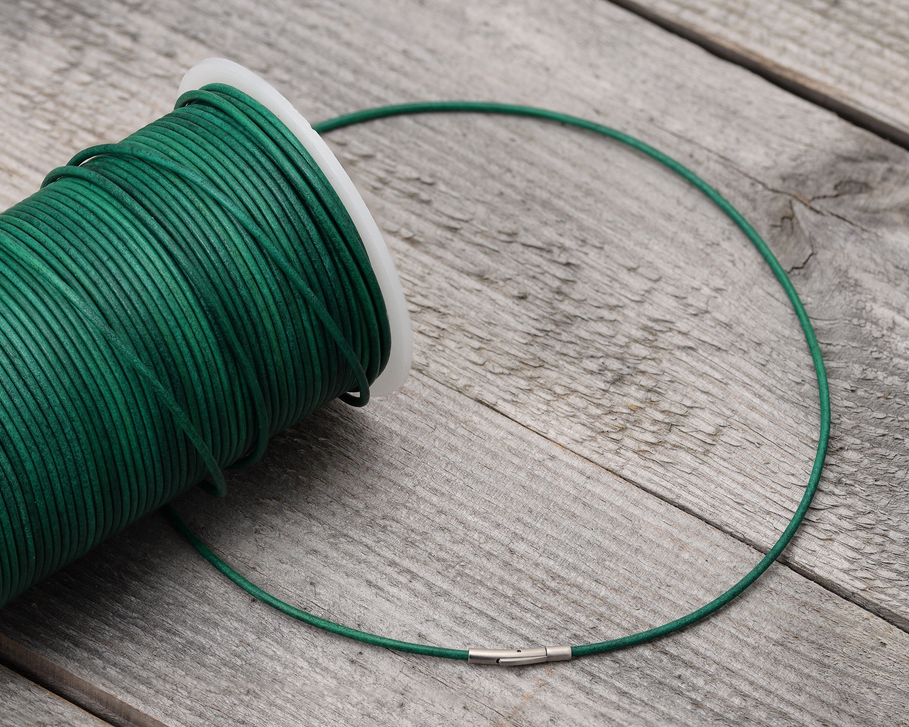 Leather Necklace Cord for Pendant String With Stainless Steel Etsy