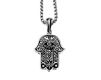 Men's hamsa PROTECTION Eye Necklace Men 