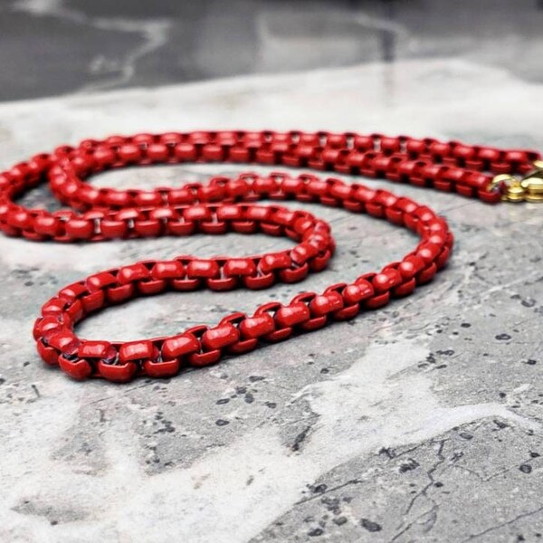 Red Chain - Etsy