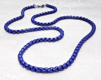 Blue Steel Chain - Etsy