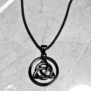 Mens triquetra necklace clearance