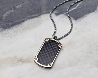 Flongo Heren Biker Alloy Bullet Army Dog Tag Hanger Ketting, 27.5 Ketting, Roestvrij staal, Zonder steen