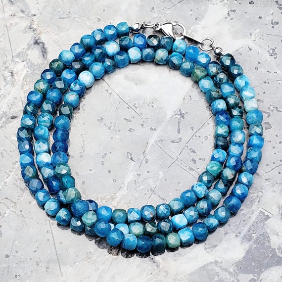 Collana In Argento Con Apatite Blu Neon-1876YZ | Gioielli - Foto 8