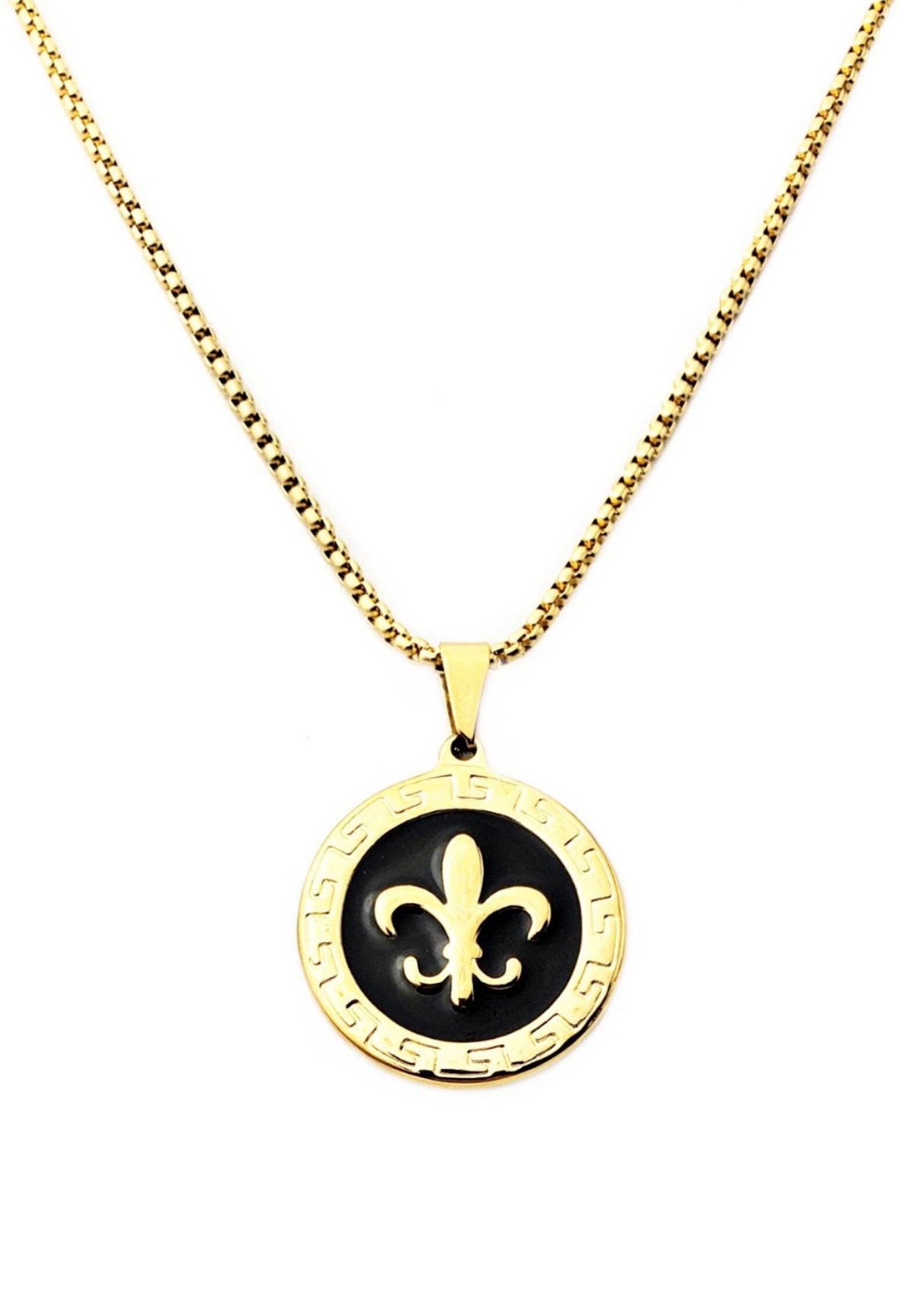 Fleur de lis necklace mens Clearance