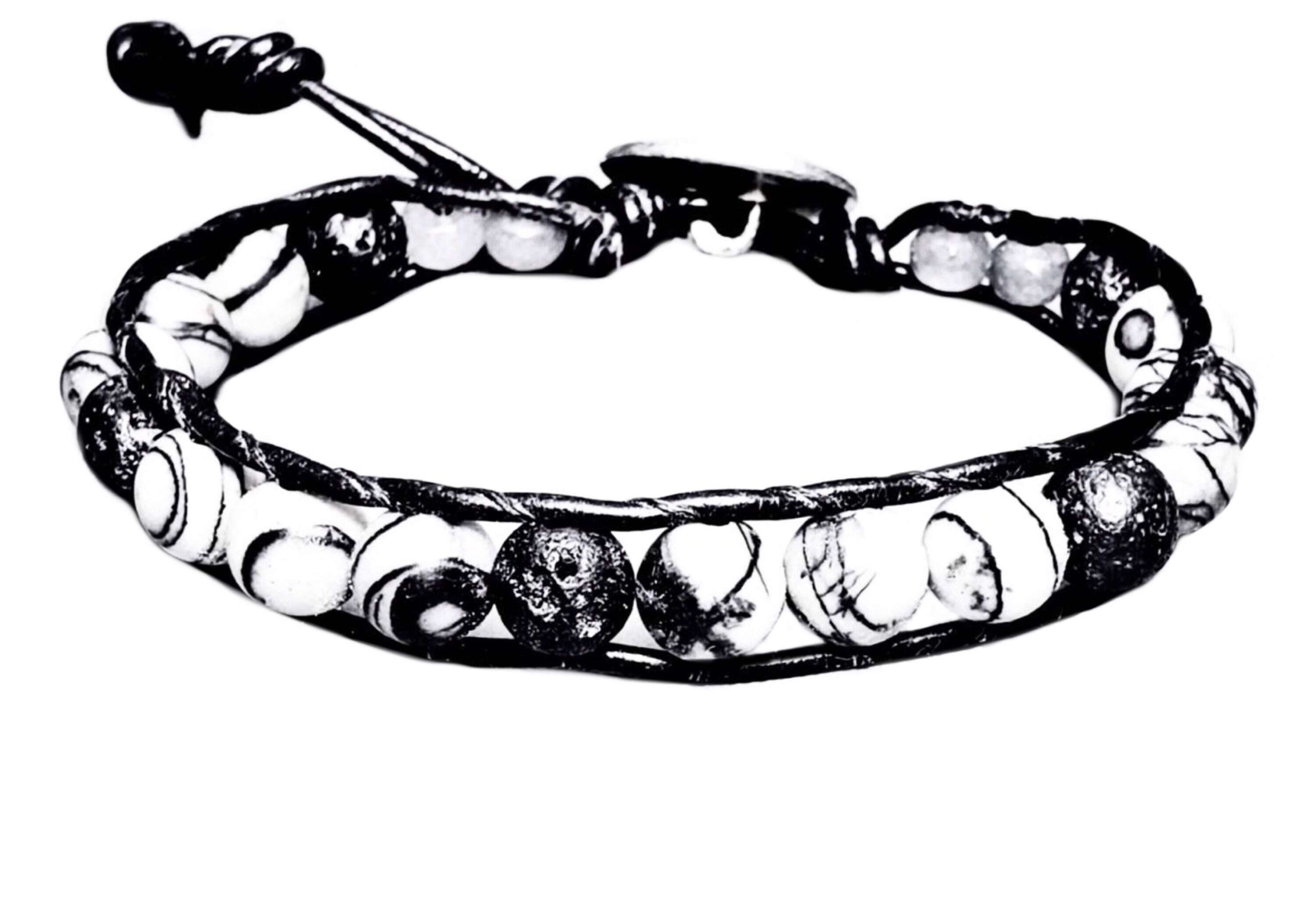 Men's LOST COIN Bracelet Men's Black Etsy