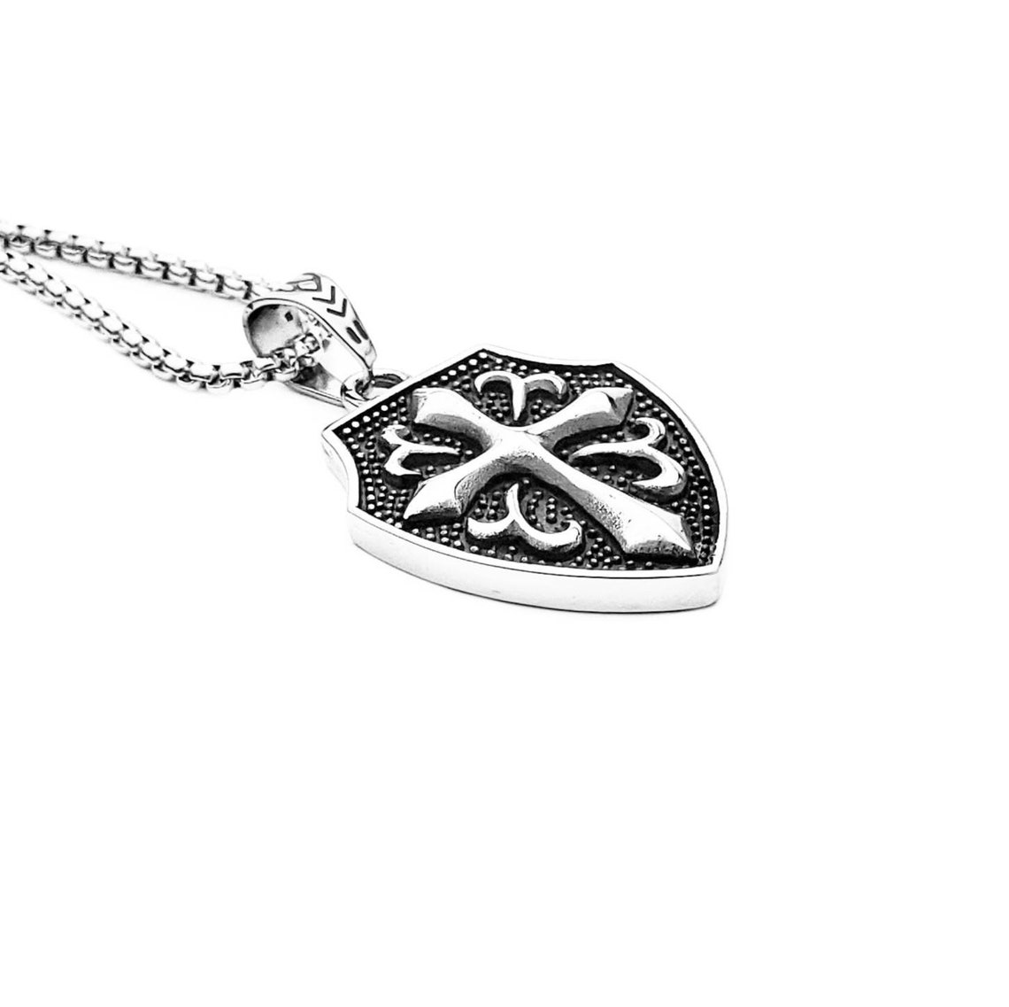 Men's shield OF Strength Necklace Men's Etsy