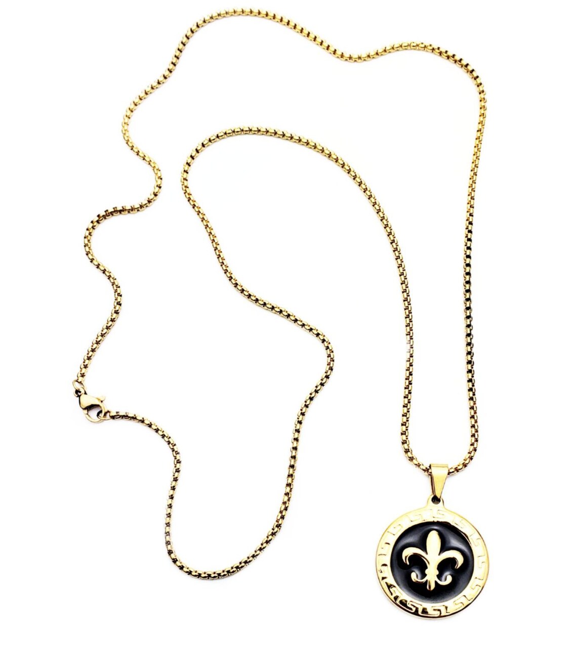 Fleur de lis necklace mens Clearance