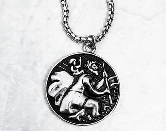 Paslanmaz çelik aziz Christopher kolye St Christopher madalya korusun güvenlik d